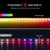 FCOB RGB IC LED Light Strip Similar WS2812B Individually Addressable 160LEDs Smart Pixels Magic DC5V