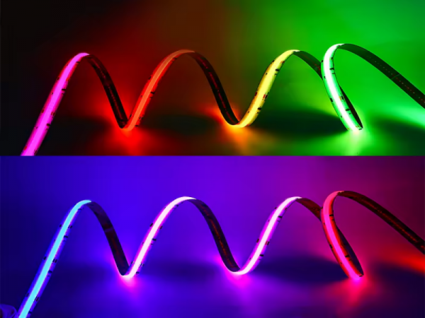 576 light 8MM/10MM board width 24V RGB COB led strip light self-adhesive for Ambient light strip